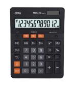 Калькулятор Deli 12-разр.EM444, темно-серый
