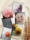 Тетрадь общая 48 листов Lorex Clouded Flowers мел. карт. запечатка форзаца, soft touch