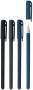 Ручка масляная LOREX Dark Velvet Slim Soft 0,5 синий прорезин.корпус