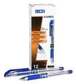 Ручка шариковая Linc Maxwell 0,7 синяя, рез.грип, игольчатый наконечник