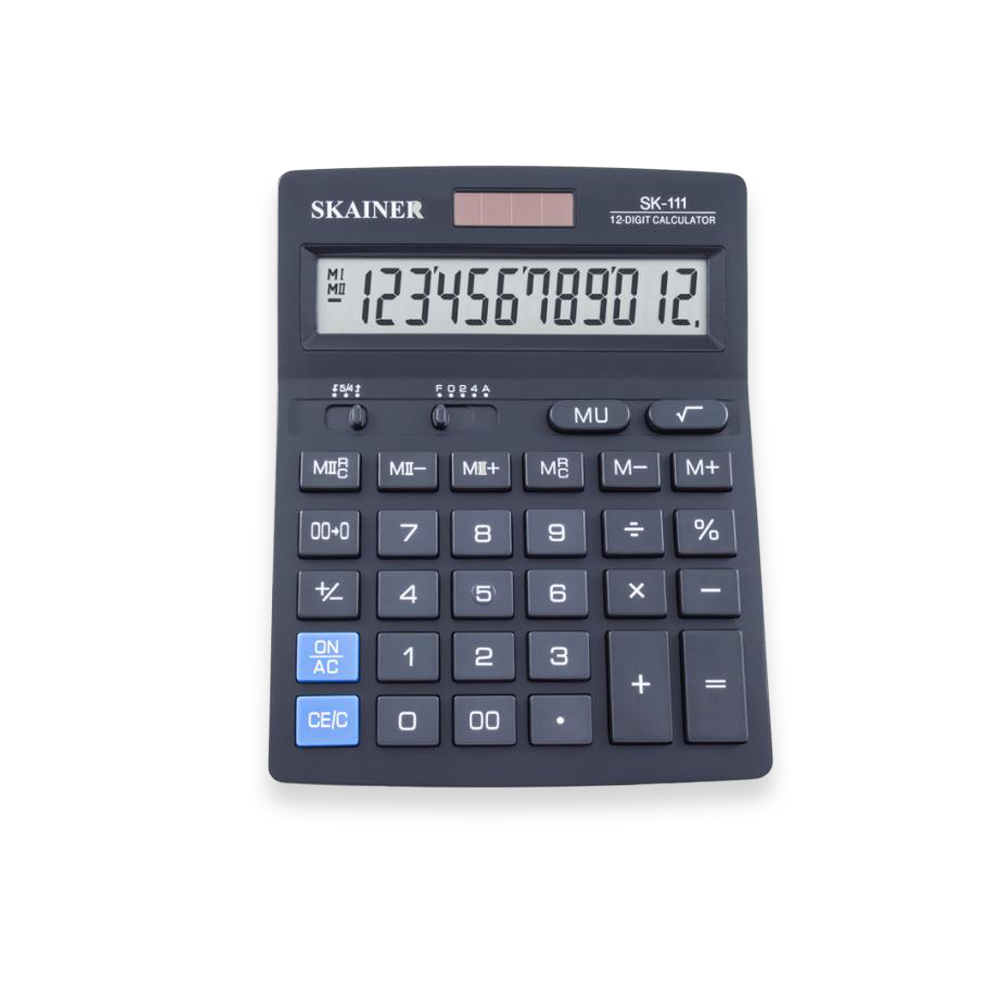 Калькулятор Skainer 12-разрядн.888 черный