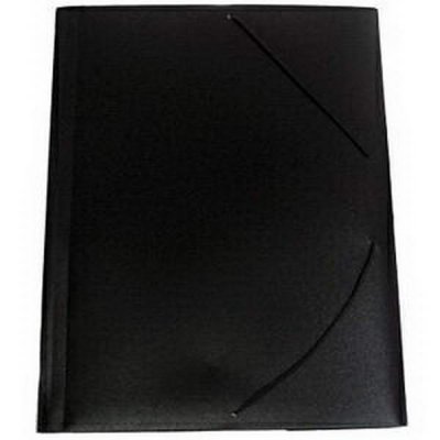 Папка пластик.на резин.15мм iOffice непрозрачн.черная