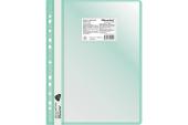 Скоросшиватель пласт.с 20 вкладышами Silwerhof, бок.перфорация, зеленый