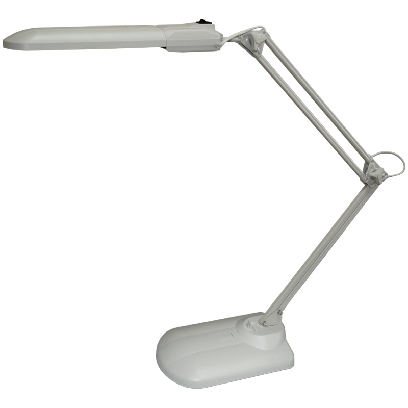 Лампа настольная Дельта+ светодиодная на подставке Серебро