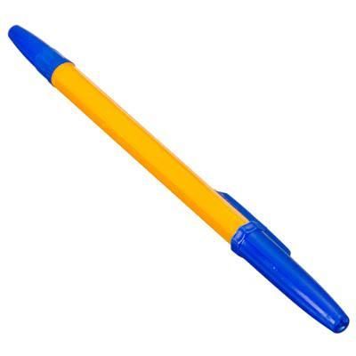Ручка шариковая ClipStudio желтый корпус 0,7 синяя