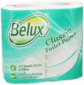 Туалетная бумага Belux Классик 4шт.2-х сл.белая
