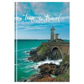 Ежедневник недатир.А5 Time to travel, BG, глянц.лам.