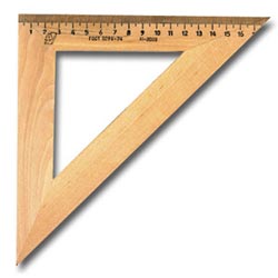 Треугольник деревянный 45/180 мм