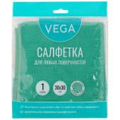Салфетка Vega микрофибра 30*30 1шт.