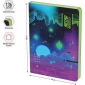 Ежедневник недатир.А5 Retro Future, Berlingo к/зам., зеленый срез, с рисунком