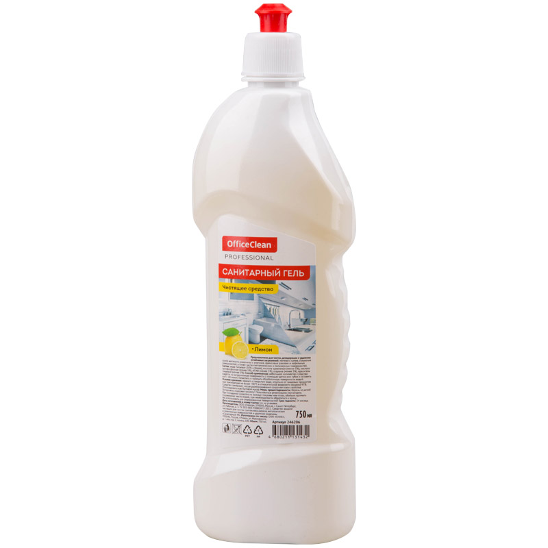 Ч/С OfficeClean Санитарный гель 750 мл. пуш-пул