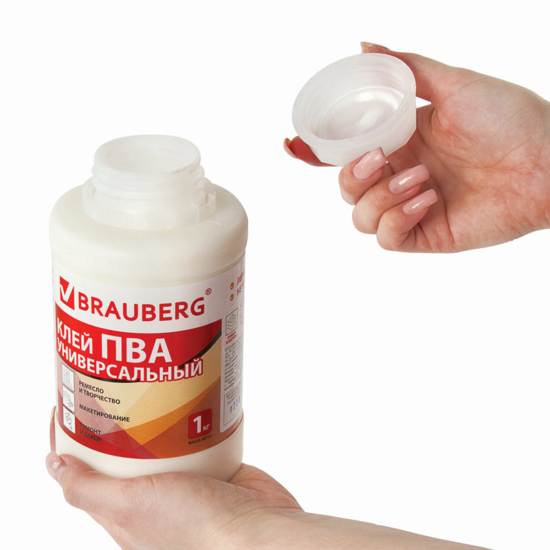 Клей ПВА 1000 гр. Brauberg Универсальный