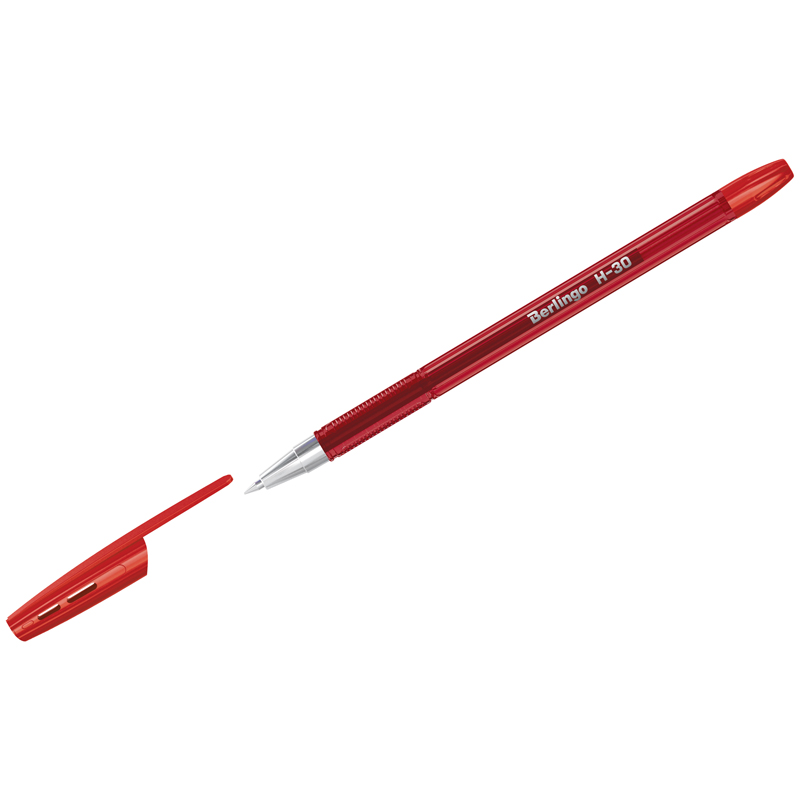 Ручка шариковая Berlingo H-30 красная 0,7