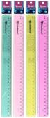 Линейка пластмассовая 30 см тониров. пастель ассорти Schoolformat Линейка пластмассовая 30 см тониров. пастель ассорти Schoolformat