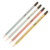 Карандаш ч/г inФОРМАТ Metallic НВ ластик