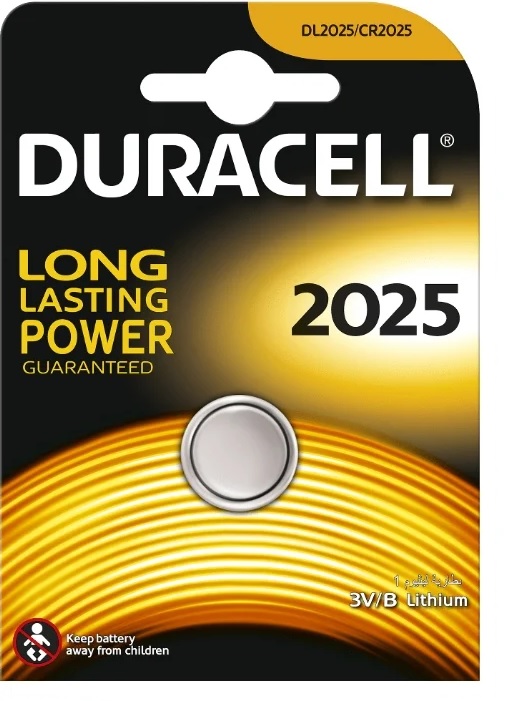 Батарейка Duracell 3V 2025 литиевая для электр.приборов