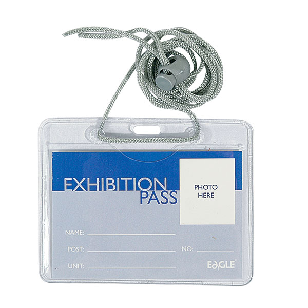 Бейдж 85х115 горизон.на шнурке