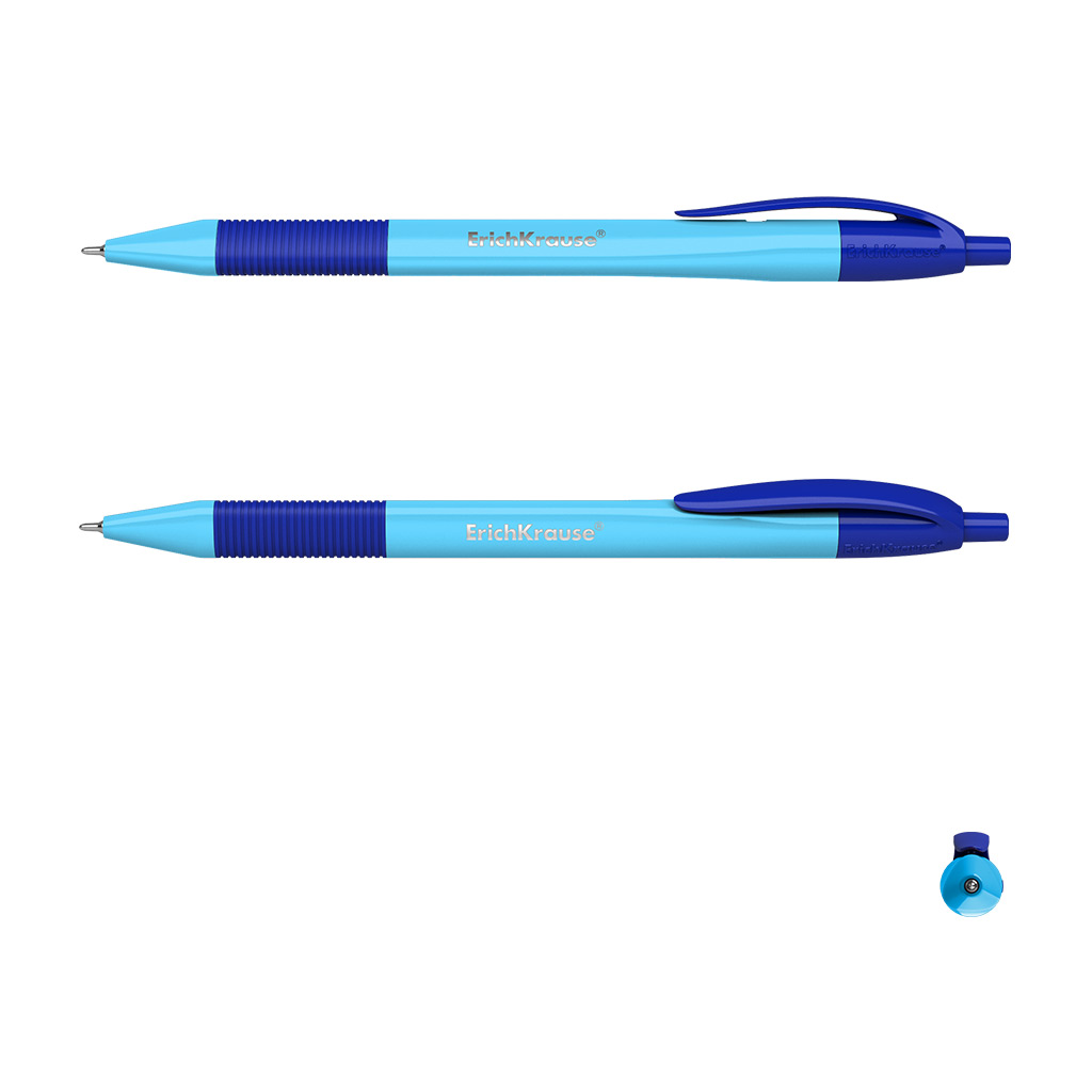 Ручка шариковая Erich Kr.Ultra Glide Technology U-209 Neon Matic&Grip автом.синяя