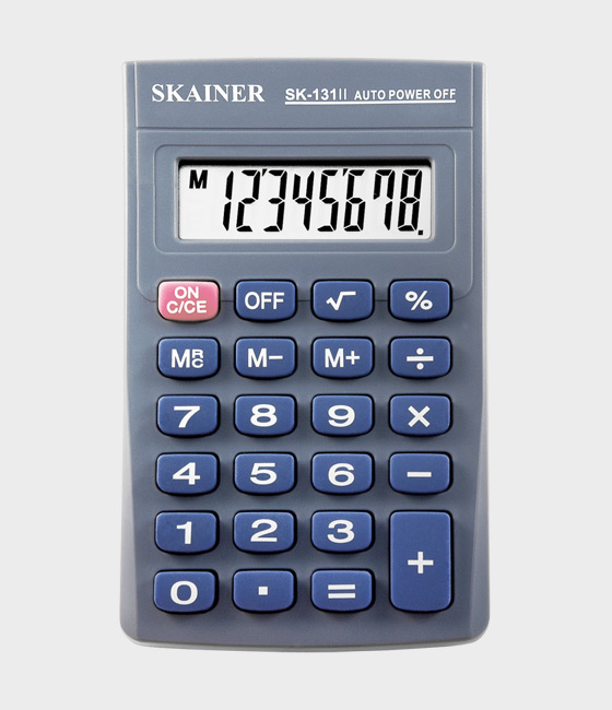 Калькулятор Skainer 8-разрядн.131