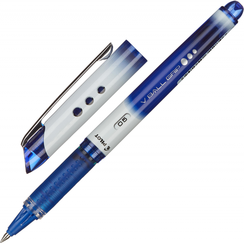 Ручка роллер PILOT BLN-VBG5, синяя 0,5, рез. грип