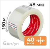 Скотч 48х150 прозрачный Нова Ролл , 40мкм