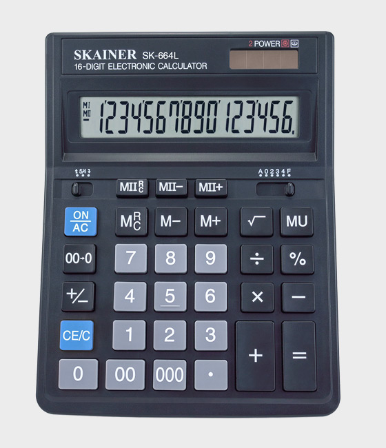 Калькулятор Skainer 16-разрядн.664