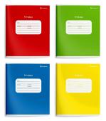 Тетрадь школьная 12 лис.Однотонная Schoolformat мел.карт.ВД-лак клетка