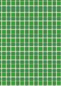 Блокнот клетка 60 лист.А6 Шотландка зеленый, на склейке