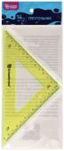 Треугольник пластмассов. 45/140мм, тонир.ассорти, Schoolformat