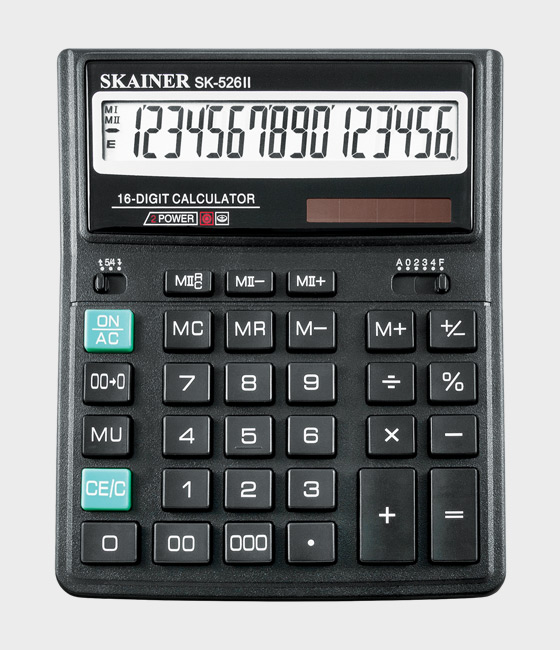 Калькулятор Skainer 16-разрядн.526