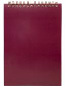 Блокнот клетка 60 лист.А5 Для конфер.бордо на гребне, Workmate