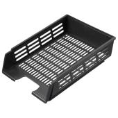 Лоток горизонтальный сетчатый с пазами черный, СТАММ