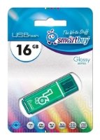 Флэш-память 16ГБ Smart Buy Glossy USB 2.0 черный