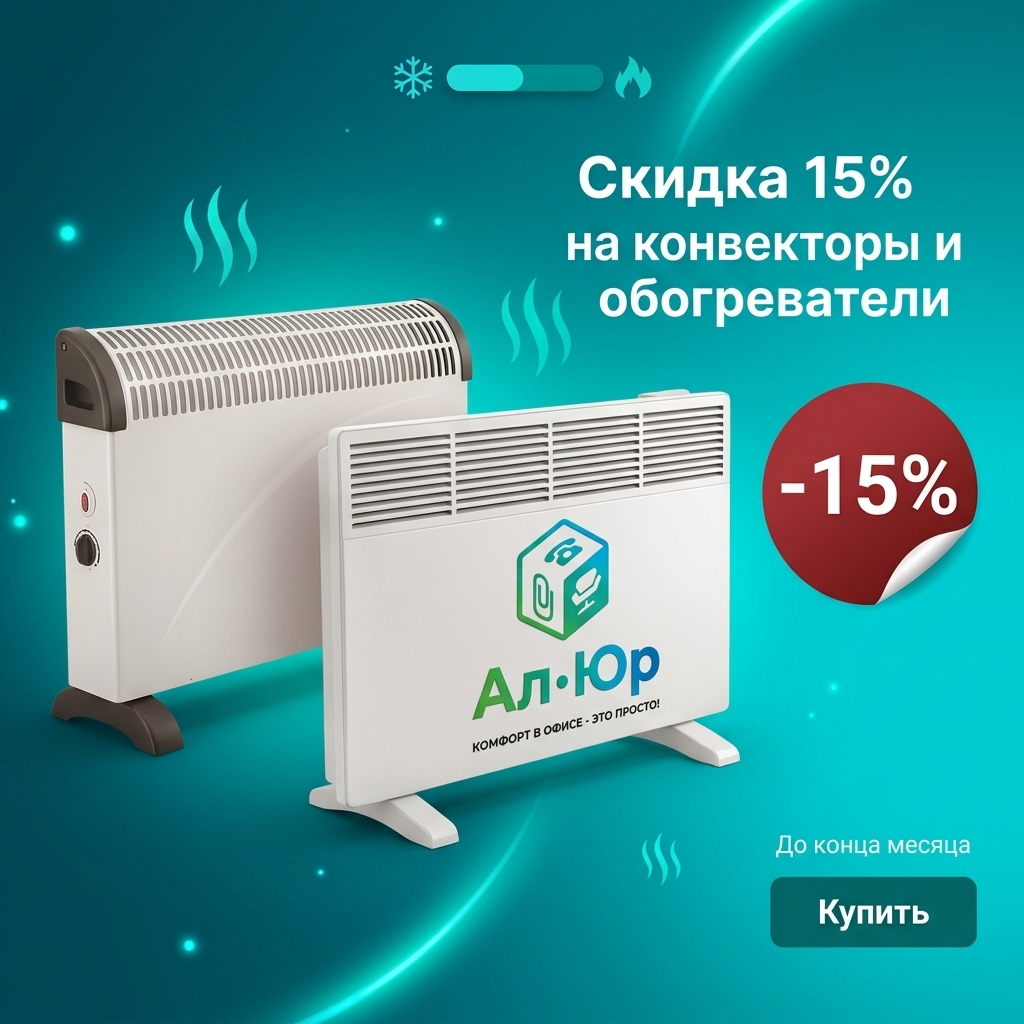 Тепловая техника со скидкой 15%