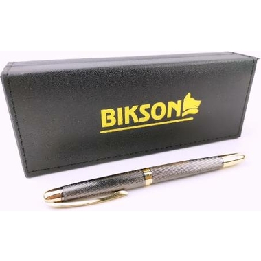 Ручка шариковая BIKSON Discover синяя, металл.с золот.корпус, футляр