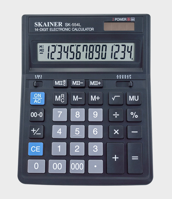 Калькулятор Skainer 14-разрядн.554L