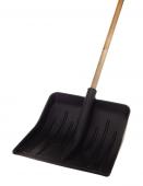 Лопата снеговая 460*440 пластик с черенком