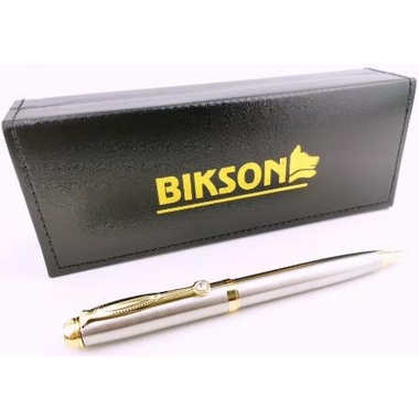 Ручка шариковая BIKSON Majesty синяя, поворотный, металл.с золот.корпус, футляр