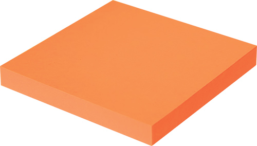 Блок для записи 75х75 WorkMate неон оранж.
