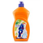 Ср-во д/мытья посуды AOS 450гр. Алоэ Вера (пм)