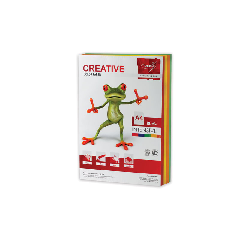 Бумага Creative color Intensive Mix 80г/м А4 5цв.250л.