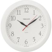 Часы настенные Troyka круглые белые белая рамка 11110113
