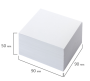 Блок для записи Куб 9х9х5 белый ОфисМаг непрокл.