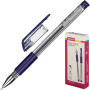 Ручка гелевая Attache Gelios-030 с рез. 0,5 синий игольчатый