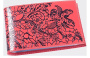 Визитница 66х110 40карт.кожа Гипюр coral