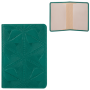 Обложка для паспорта кожа Abstraction зеленый