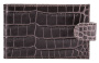 Визитница 70х120 40карт.кожа Croco Млечный лес