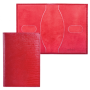 Обложка для паспорта кожа Reptile красный